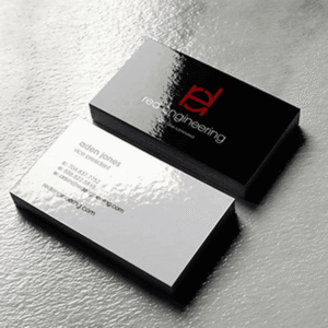 طباعة بزنس كارد فاخر بتغليف لامع – 400 جرام | Printing Business Card Glossy Lamination 400gsm