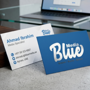 بزنس كارد | ورق 350 جم مع تغليف مطفي | Business Card Matt Lamination 350gsm